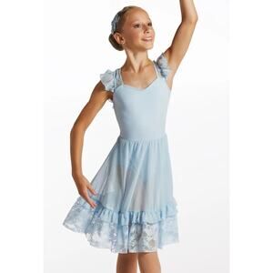 Dance Costume Small Child Blue Weissman 15819 Ballet Lyrical Contemporary